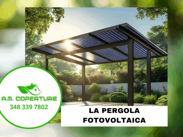 Pergola fotovoltaica, la soluzione immediata per l’autoproduzione di energia