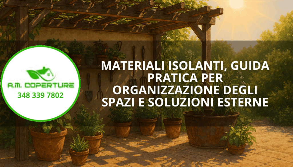 Materiali isolanti, guida pratica per organizzazione degli spazi e soluzioni esterne