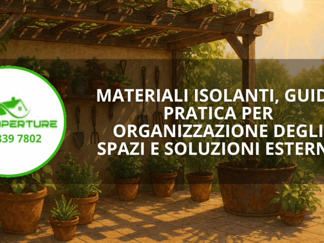 Materiali isolanti, guida pratica per organizzazione degli spazi e soluzioni esterne